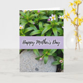 Chevron Mothers Day Card Karte (Gelbe Blume)