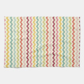 Chevron-Muster 4 Geschirrtuch (Horizontal)