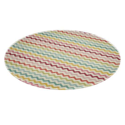 Chevron-Muster 4 Schneidebrett (Ecke)