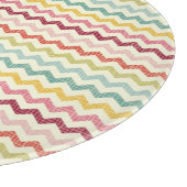 Chevron-Muster 4 Schneidebrett (Ecke)