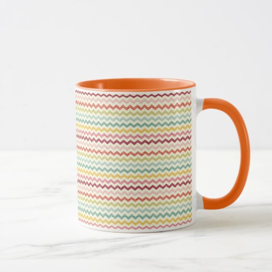 Chevron-Muster 4 Tasse (Rechts)
