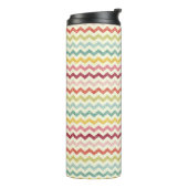 Chevron-Muster 4 Thermosbecher (Nach links gedreht)