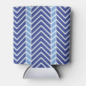 Chevron-Muster Blau Dosenkühler (Vorderseite)