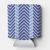 Chevron-Muster Blau Dosenkühler (Rückseite)