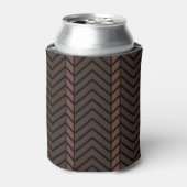 Chevron-Muster Braun Dosenkühler (Kanne Vorderseite)
