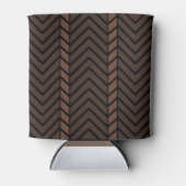 Chevron-Muster Braun Dosenkühler (Vorderseite)