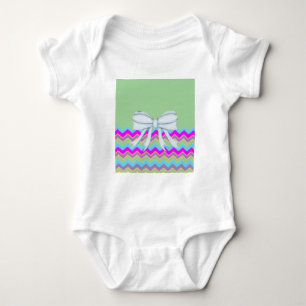 Chevron-Muster-Duschparty-Büro-Schicksal Baby Strampler