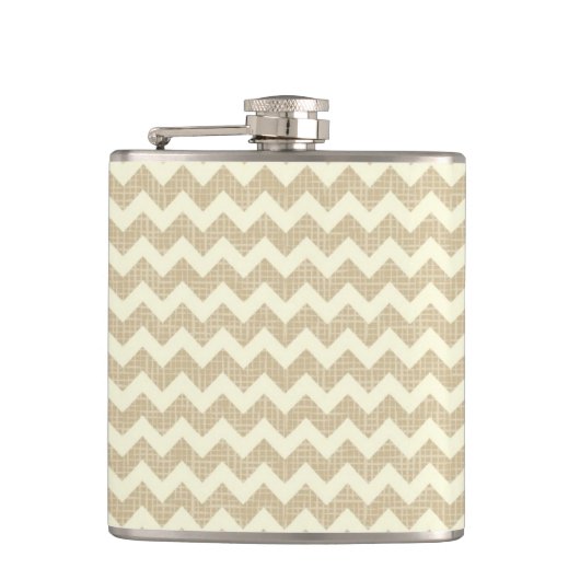 Chevron-Muster Flachmann (Vorderseite)