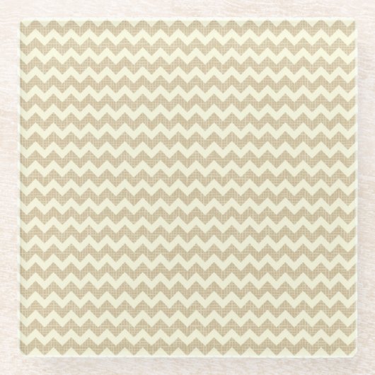 Chevron-Muster Glasuntersetzer (Vorderseite)