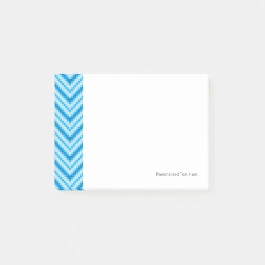 Chevron-Muster Hintergrund Post-it Klebezettel (Vorderseite)
