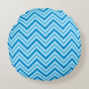 Chevron-Muster-Hintergrund Rundes Kissen