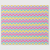 Chevron-Muster mit Teal- und violettem Streifen Geschenkpapier (Flach)