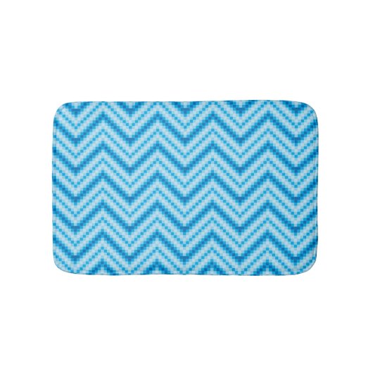Chevron-Musterhintergrund Badematte (Vorderseite)