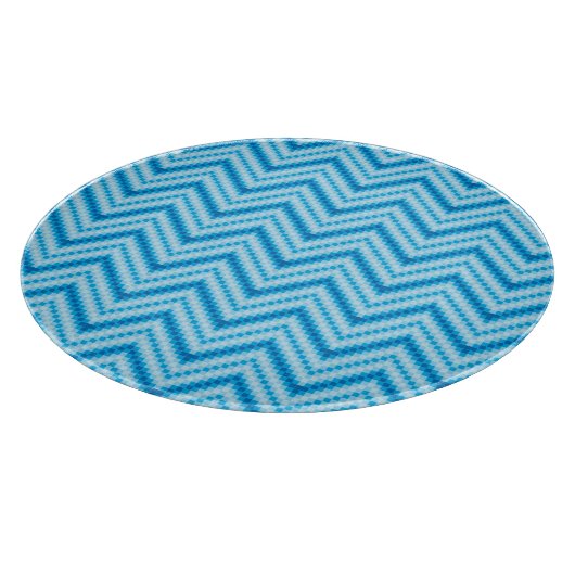Chevron-Musterhintergrund Schneidebrett (Ecke)