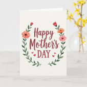Chevron Mütter Affection Karte (Gelbe Blume)