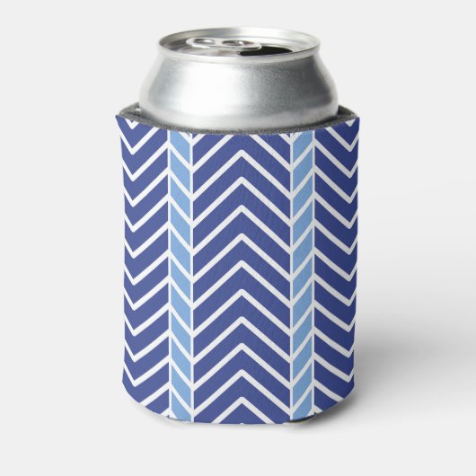 Chevron Pattern Blue Dosenkühler (Kanne Rückseite)