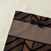 Chevron Pattern Brown Strandtuch (Beispiel)