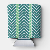 Chevron Pattern Teal Dosenkühler (Rückseite)