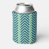 Chevron Pattern Teal Dosenkühler (Kanne Rückseite)