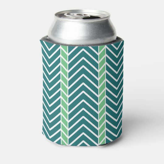 Chevron Pattern Teal Dosenkühler (Kanne Rückseite)