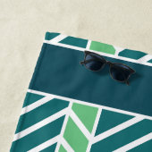 Chevron Pattern Teal Strandtuch (Beispiel)