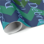 Chevron stripes: create your own pattern of names geschenkpapier (Rolleneckpunkt)