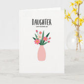 Chevron Tochter Blumen Mütter Karte (Gelbe Blume)