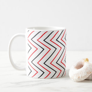 Chevron Vertikalstreifen-Muster Kaffeetasse