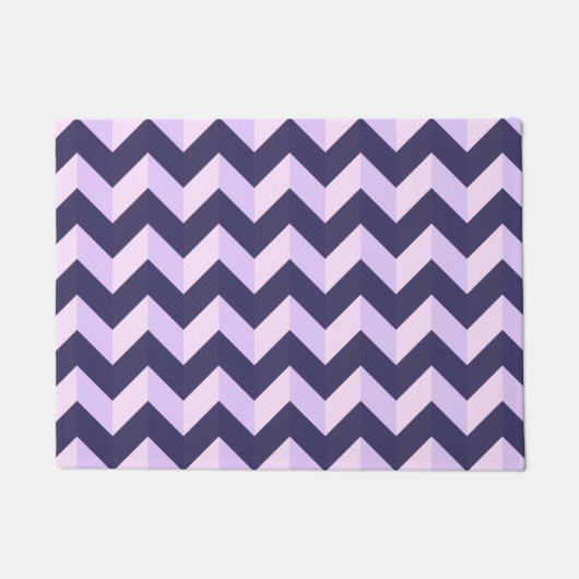 Chevron Violet Fußmatte (Vorderseite)