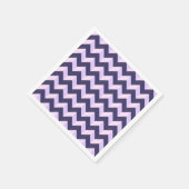 Chevron Violet Serviette (Ecke)