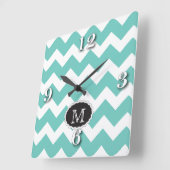 Chevron wall Clock Quadratische Wanduhr (Winkel)