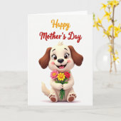 Chevron Welpenliebe Karte (Gelbe Blume)