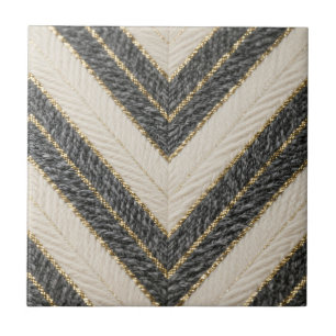 Chevron-Zickzack-Glamour-Muster Fliese