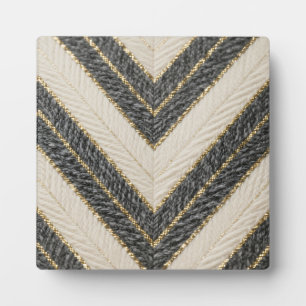 Chevron-Zickzack-Glamour-Muster Fotoplatte