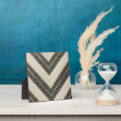 Chevron-Zickzack-Glamour-Muster Fotoplatte (InSitu)