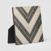 Chevron-Zickzack-Glamour-Muster Fotoplatte (Vorderseite)