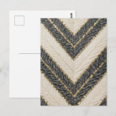 Chevron-Zickzack-Glamour-Muster Postkarte (Vorne/Hinten)