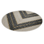 Chevron-Zickzack-Glamourmuster Schneidebrett (Ecke)