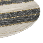 Chevron-Zickzack-Glamourmuster Schneidebrett (Ecke)