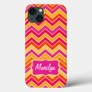 Chevron-Zickzack-Muster farbenfrohe rosa iPad-Hüll Case-Mate iPhone Hülle
