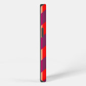 Chevron Zigzag Benutzerdefiniertes Monogramm 3 iPhone Hülle (Rechte Seite)