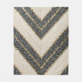 Chevron Zigzag Glam Pattern Fleecedecke (Vorderseite)