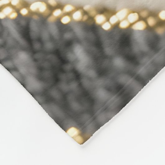 Chevron Zigzag Glam Pattern Fleecedecke (Ecke)