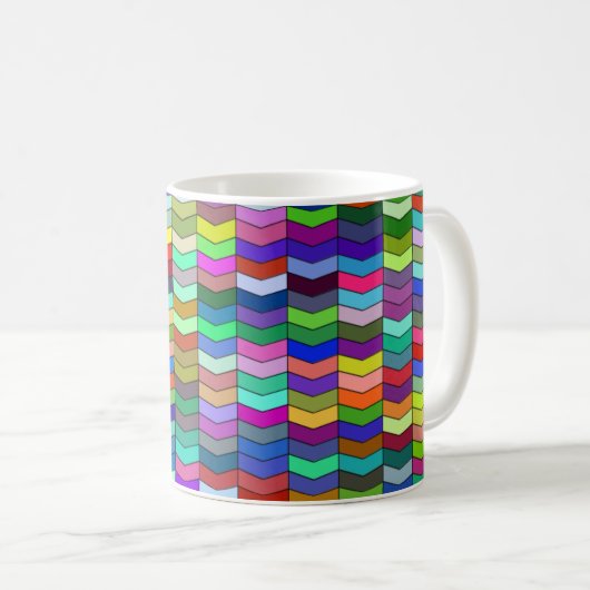 Chevrons 11oz Tasse (VorderseiteRechts)