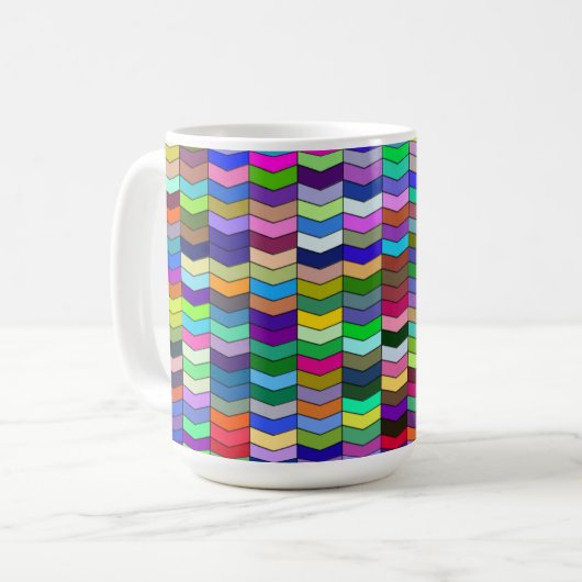 Chevrons 15oz Tasse (Vorderseite Links)