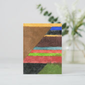 "Chevrons" Abstraktes Design Postkarte (Stehend Vorderseite)