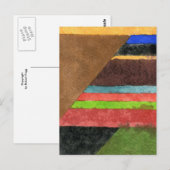 "Chevrons" Abstraktes Design Postkarte (Vorne/Hinten)