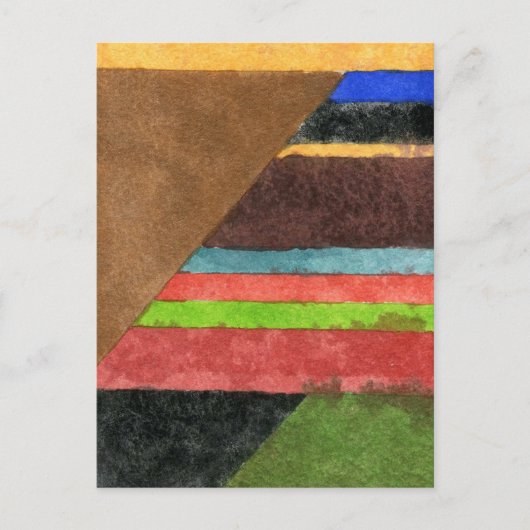 "Chevrons" Abstraktes Design Postkarte (Vorderseite)