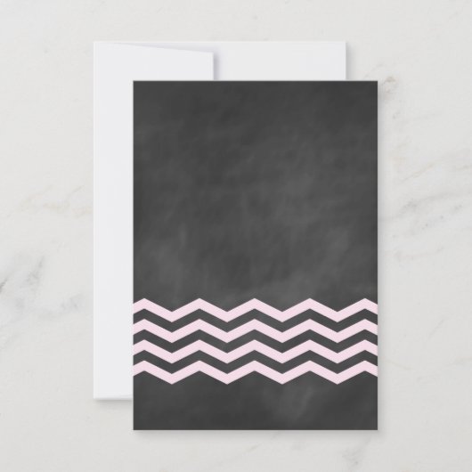 Chevrons auf Chalk-UAWG RSVP Karte (Vorderseite)