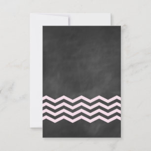 Chevrons auf Kreide RSVP Karte